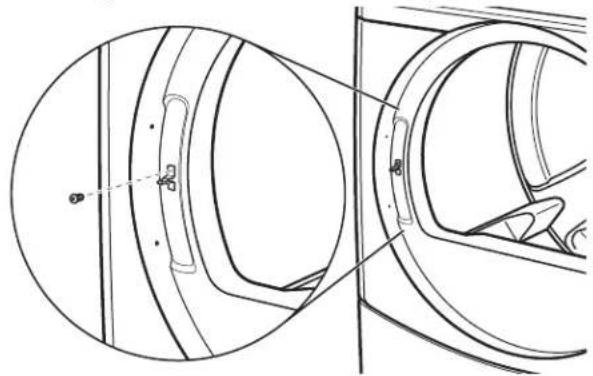 MAYTAG MLE22PDAYW - INVERSION DU SENS D'OUVERTURE DE LA PORTE DE LA SÉCHEUSE (FACULTATIF) - 1