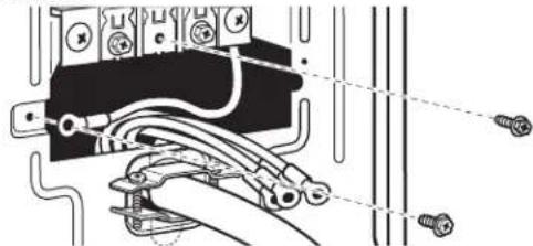 MAYTAG MLE22PDAYW - Cómo hacer la connexion de los hilos de puesta a tierra y neutro - 1