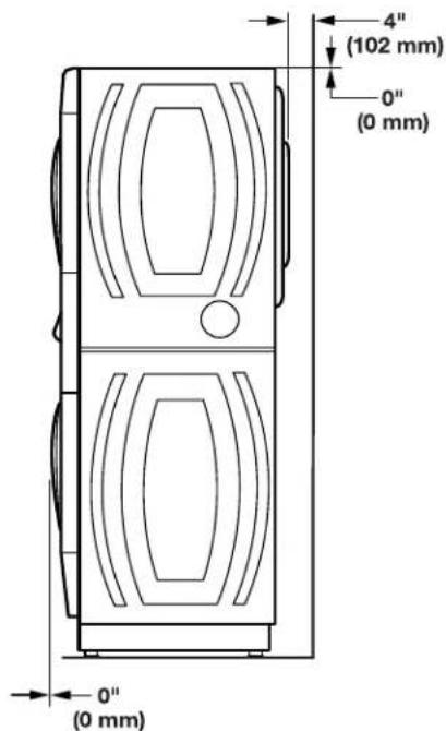 MAYTAG MLE22PDAYW - Distances de dégagement - 2