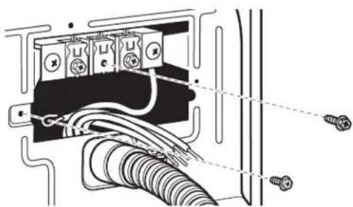 MAYTAG MLE22PDAYW - Connecting Ground and Neutral Wires - 1