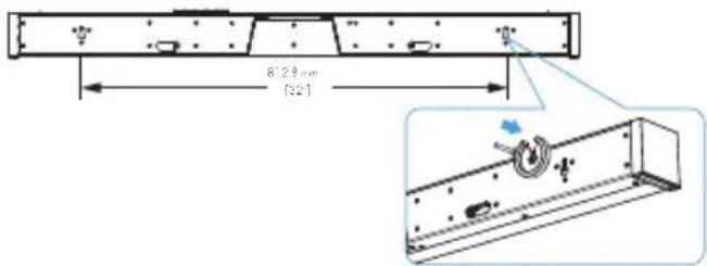 DEFINITIVE TECHNOLOGY Studio Advance - MONTAJE DE LA BARRA DE SONIDO EN PARED - 1
