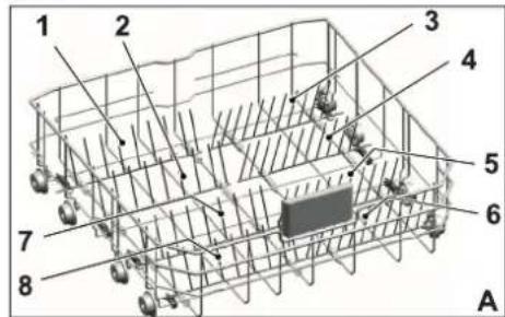 VIKING VDWU524SS - COLLAPSIBLE LOWER BASKET TINES - 1