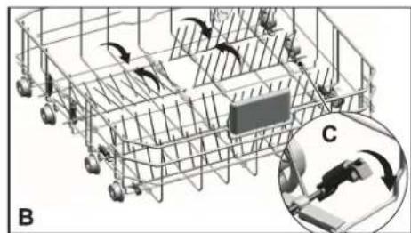 VIKING VDWU524SS - COLLAPSIBLE LOWER BASKET TINES - 3
