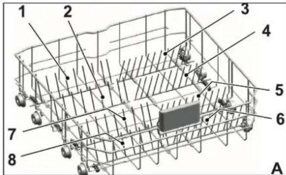 VIKING VDWU524SS - PUAS PLEGABLES DE LA CESTA INFERIOR - 1