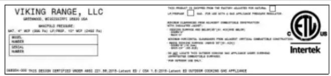 VIKING VSOE527 - SPECIFICATIONS ET INSTALLATION - 5
