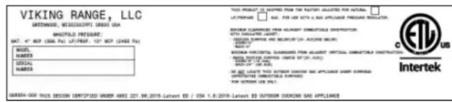 VIKING VSOE527 - ADVERTENCIA - 1