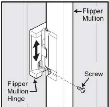 VIKING RVRF3361SS - To adjust the flipper mullion: - 1