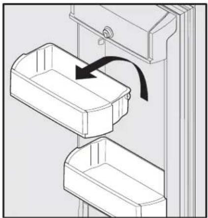 VIKING RVRF3361SS - To change the position of an adjustable door bin: - 1