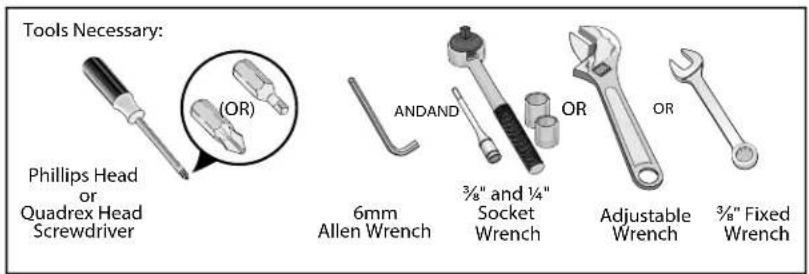 VIKING RVRF3361SS - Required Tools - 2