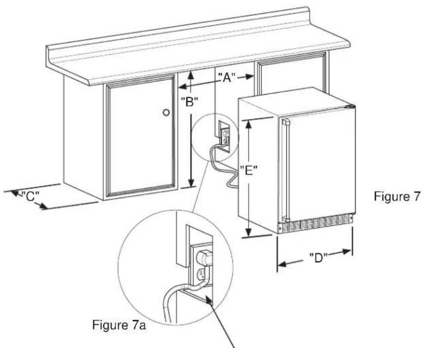 VIKING VWUI5240GLSS - PRODUCT DIMENSIONS - 1