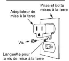 VIKING MVSOC530SS - INSTRUCTIONS DE MISE à LA TERRE - 2