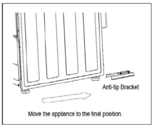 Avanti GR2414CW - ANTI-TIP BRACKET INSALLATION - 2
