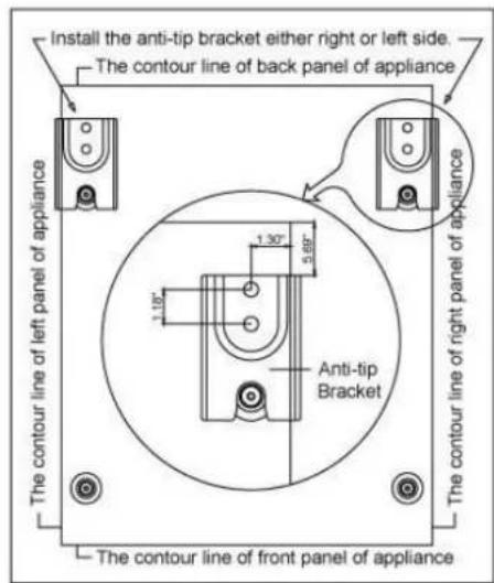 Avanti ERU200P3S - ÿ ANTI-TIP BRACKET INSTALLATION - 1