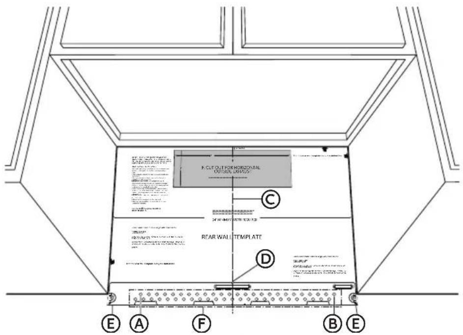 Avanti MOTR13D3S - ÉTAPE 4 - PERCER LES TROUS POUR MONTER LE FOUR À MICRO-ONDES - 1