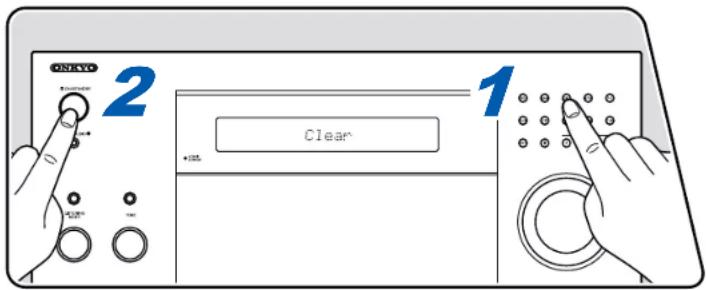 ONKYO TXRZ840 - Réinitialisation de l'appareil (ceci réinitialise les paramétres de cet apparéil sur leur valeur par défaut) - 1