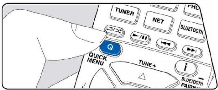 ONKYO TXRZ840 - Commandes du menu - 1