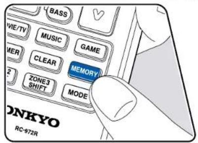 ONKYO TXRZ840 - Préregler une station de radio - 2