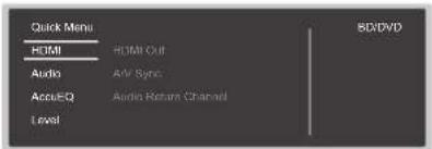 ONKYO TXRZ840 - Commandes du menu - 2