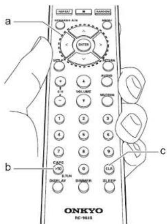 ONKYO TX8260 - Entering text - 1