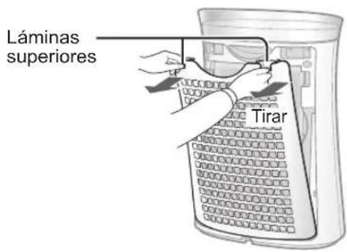 SHARP FPK50U - Retire el panel posterior. (Prefiltro) - 1