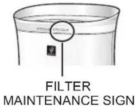 SHARP FPK50U - FILTER MAINTENANCE SIGN - 2