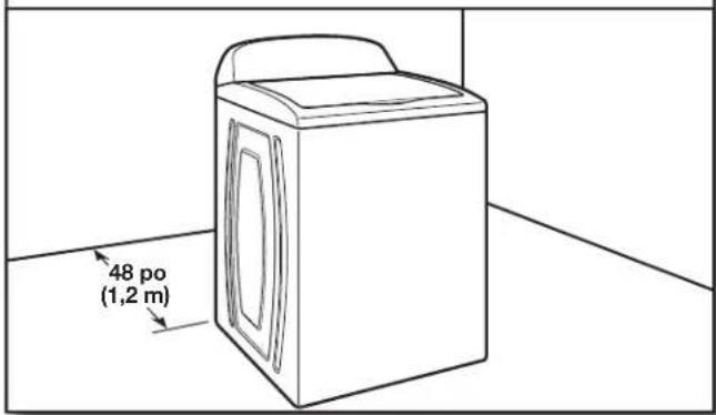WHIRLPOOL WTW6120HW - Déplacer la laveuse - 1