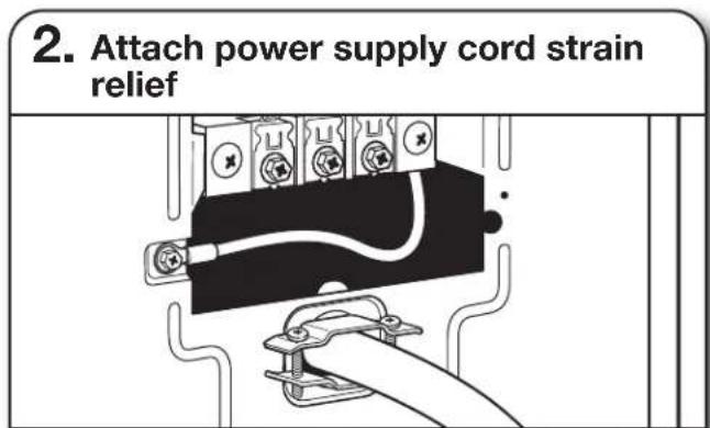 WHIRLPOOL WGD5100HC - Power Supply Cord Strain Relief - 2