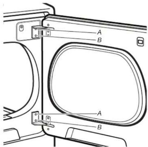 WHIRLPOOL WGD5100HC - Remove door from dryer cabinet: - 1