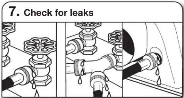 WHIRLPOOL WGD5100HC - Attach long hose to "Y" connector and tighten couplings - 5