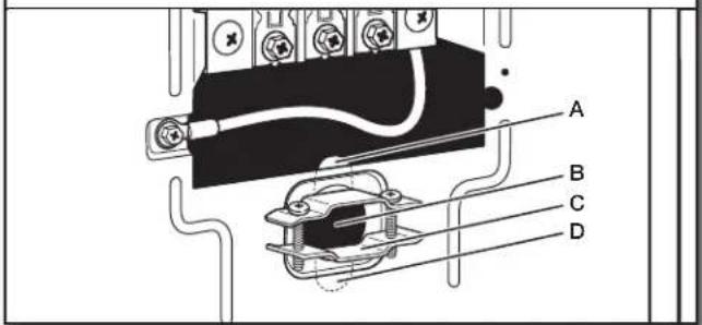 WHIRLPOOL WGD5100HC - Serre-câble du cordon d'alimentation - 1