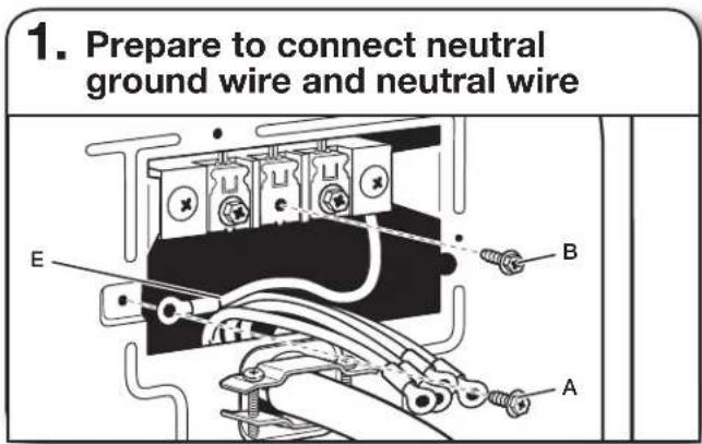 WHIRLPOOL WED5100HC - 4-wire Power Supply Cord Connection - 5