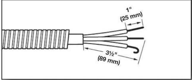 WHIRLPOOL WED5100HC - Prepare your 3-wire cable for direct connection - 1