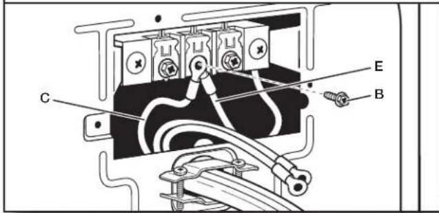 WHIRLPOOL WED5100HW - Conecte el cable neutro a tierra y el cable neutro - 1