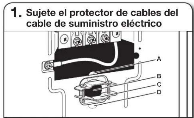 WHIRLPOOL WED5100HW - Protector del cable de suministro electrico - 1