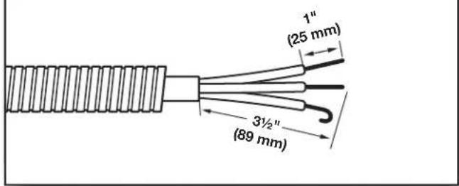 WHIRLPOOL WED7120HC - Prepare el cable de 3 hilos para la conexión directa - 1