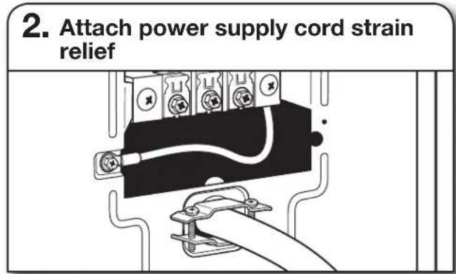 WHIRLPOOL WED7120HC - POWER SUPPLY CORD CONNECTION - 2