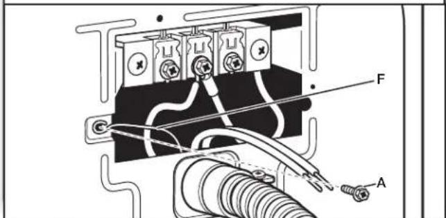 WHIRLPOOL WED7120HW - Connecter le conducteur de liaison à la terre - 1