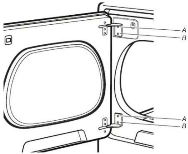 WHIRLPOOL WED7120HW - Dépose de la porte. - 12