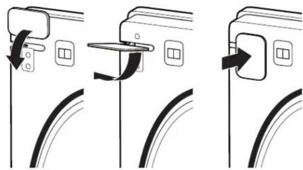 WHIRLPOOL WED8120HW - Dépose de la porte. - 11