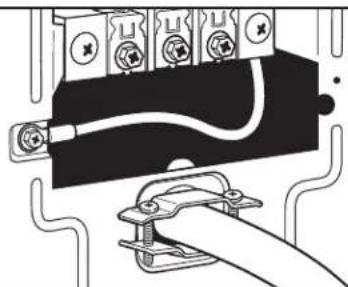 WHIRLPOOL WED8120HW - Fixer le serre-câble du câble d'alimentation - 1