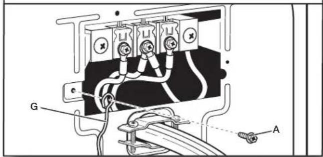 WHIRLPOOL WED8120HW - Connect external ground wire - 1