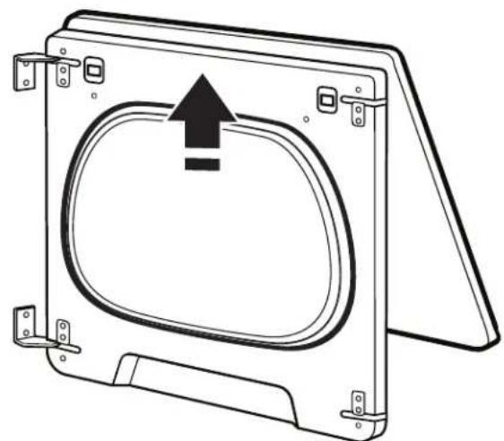 WHIRLPOOL WED8120HW - Dépose de la porte. - 4