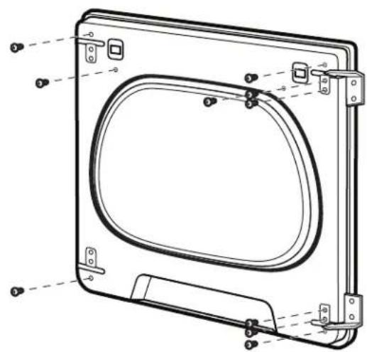 WHIRLPOOL WED8120HW - Dépose de la porte. - 10