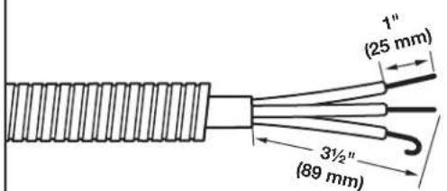 WHIRLPOOL WED8120HW - Prepare your 3-wire cable for direct connection - 1