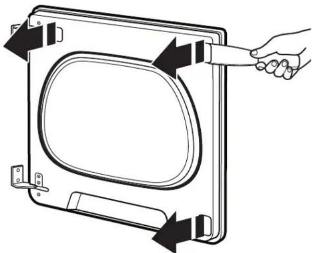 WHIRLPOOL WED8120HW - Remove the door assembly - 1