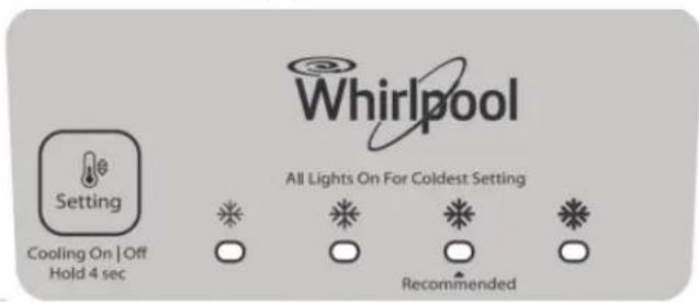 WHIRLPOOL WRT348FMEB - Commandes de température - 1