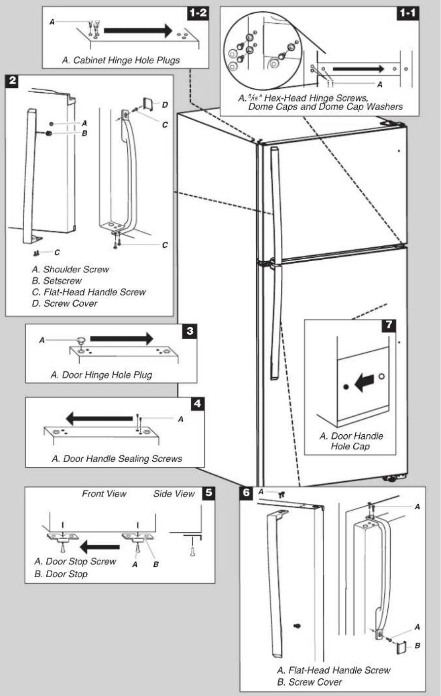 WHIRLPOOL WRT348FMEB - Style 2 - Standard Doors - 4