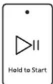 WHIRLPOOL WHD862CHC - Toucher et maintainire enforcé le bouton START/PAUSE (mise en marche/pause) pour démarrer le programme - 1