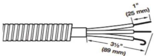 WHIRLPOOL WHD862CHC - Préparer le cable à 3 fils pour un raccordement direct - 1