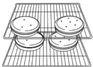 WHIRLPOOL WOS51EC0HS - Cuisson au four des gâteaux à étages, sur duex grilles - 1
